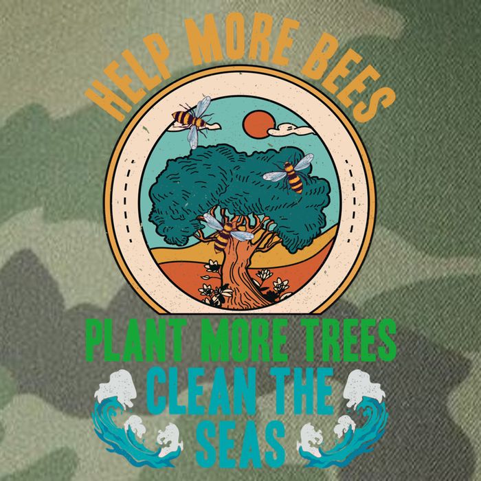 Save The Bees Trees And Oceans Earth Day Meaningful Gift Legacy Tie Dye Trucker Hat