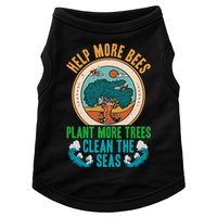 Save The Bees Trees And Oceans Earth Day Meaningful Gift Doggie Tank