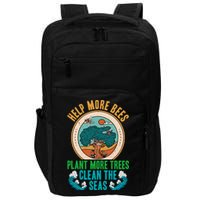 Save The Bees Trees And Oceans Earth Day Meaningful Gift Impact Tech Backpack