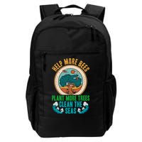 Save The Bees Trees And Oceans Earth Day Meaningful Gift Backpack