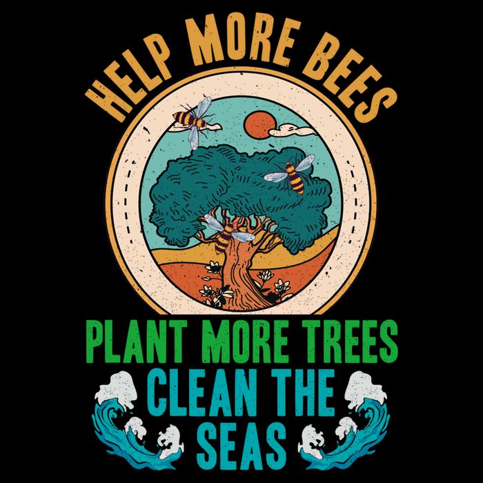 Save The Bees Trees And Oceans Earth Day Meaningful Gift Backpack