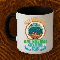 Save The Bees Trees And Oceans Earth Day Meaningful Gift Mug