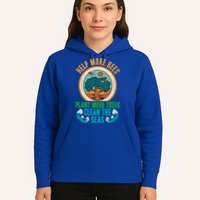 Save The Bees Trees And Oceans Earth Day Meaningful Gift Hoodie