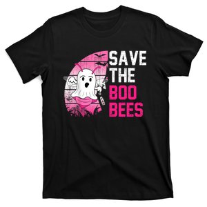 Save The Boobees Boo Bees Breast Cancer Halloween T-Shirt