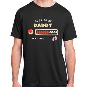 Soon To Be Daddy Pregnancy Announcement Est. 2024 Loading Adult ChromaSoft Performance T-Shirt