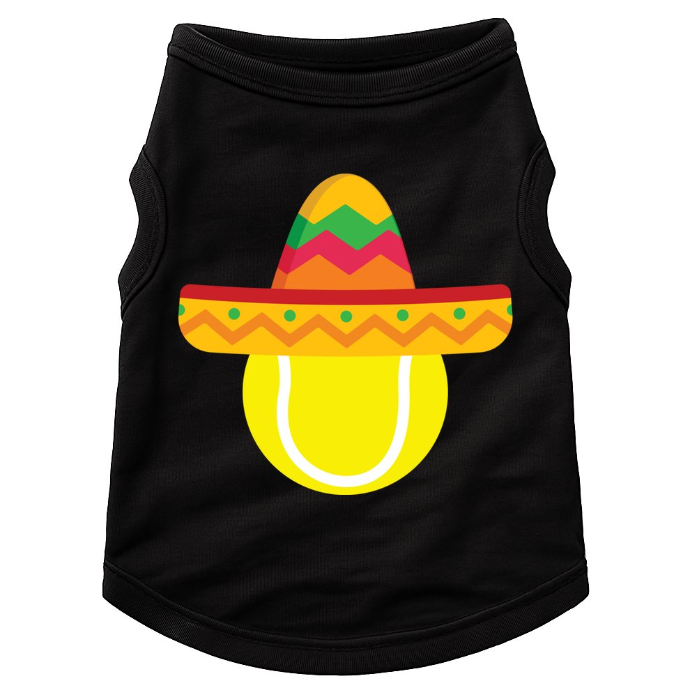 Sombrero Tennis Ball Cinco De Mayo Tennis Player Gift Doggie Tank
