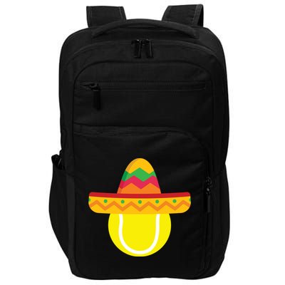 Sombrero Tennis Ball Cinco De Mayo Tennis Player Gift Impact Tech Backpack