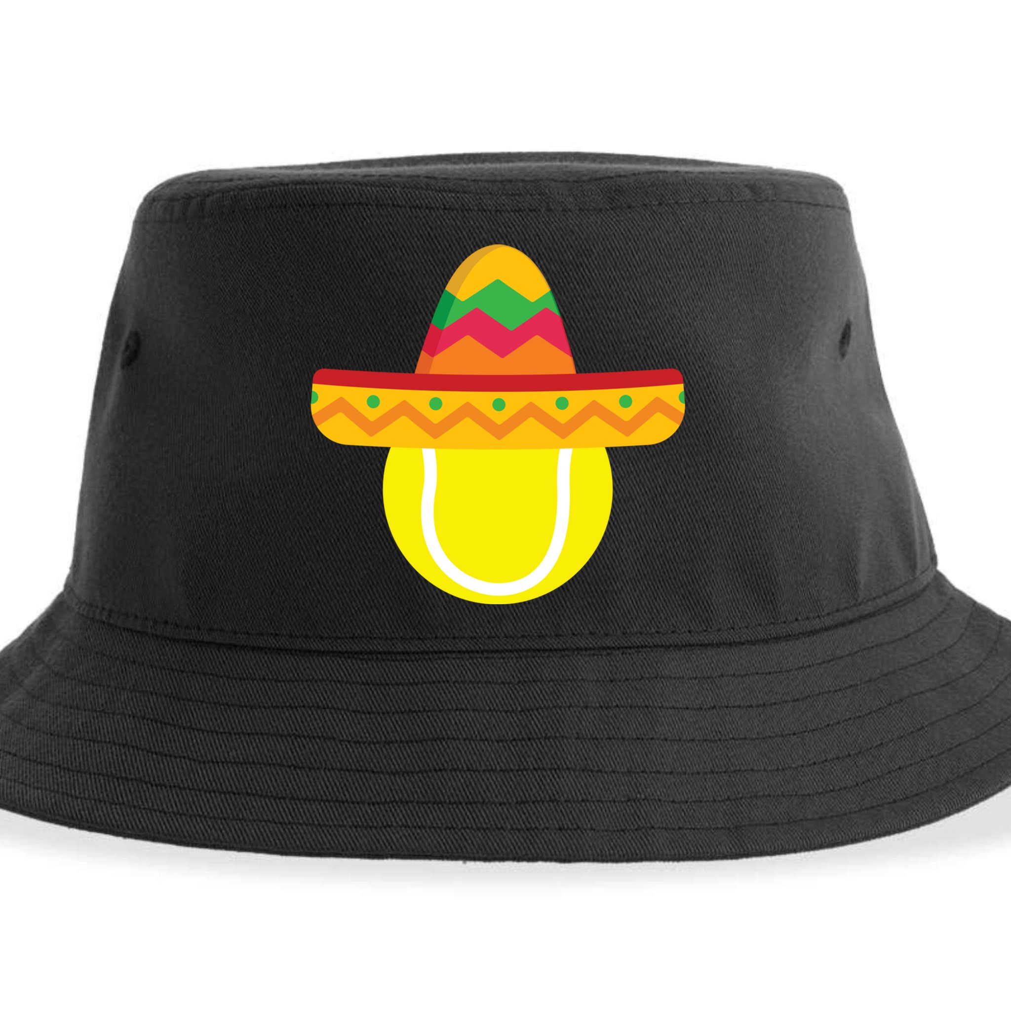 Sombrero Tennis Ball Cinco De Mayo Tennis Player Gift Sustainable Bucket Hat