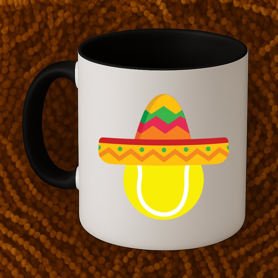 Sombrero Tennis Ball Cinco De Mayo Tennis Player Gift Mug