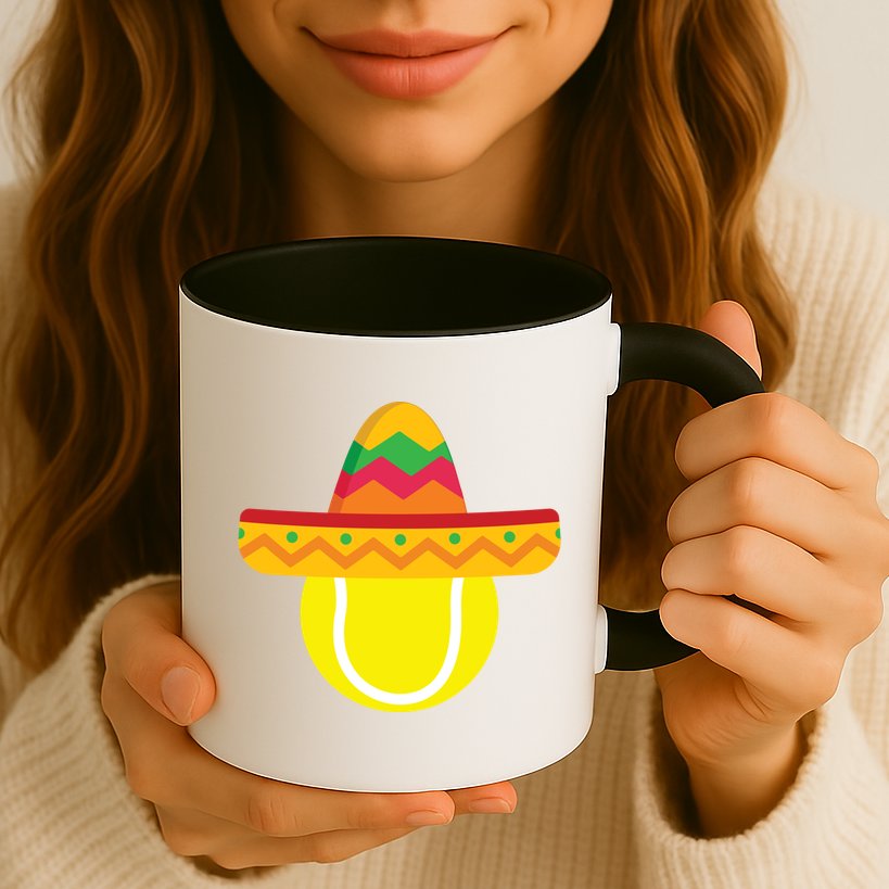 Sombrero Tennis Ball Cinco De Mayo Tennis Player Gift Mug