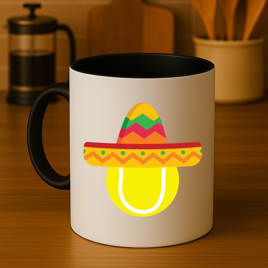 Sombrero Tennis Ball Cinco De Mayo Tennis Player Gift Mug