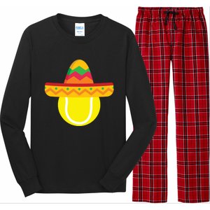 Sombrero Tennis Ball Cinco De Mayo Tennis Player Gift Long Sleeve Pajama Set