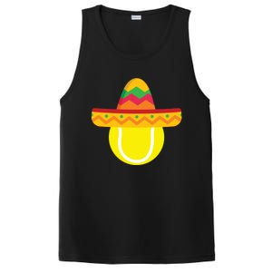 Sombrero Tennis Ball Cinco De Mayo Tennis Player Gift PosiCharge Competitor Tank