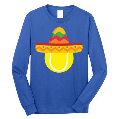 Sombrero Tennis Ball Cinco De Mayo Tennis Player Gift Long Sleeve Shirt