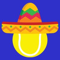 Sombrero Tennis Ball Cinco De Mayo Tennis Player Gift V-Neck T-Shirt