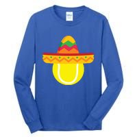 Sombrero Tennis Ball Cinco De Mayo Tennis Player Gift Tall Long Sleeve T-Shirt