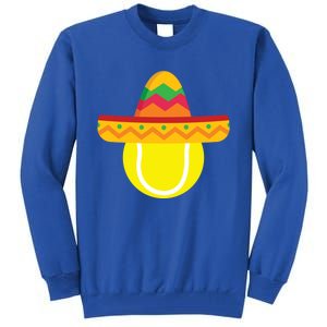 Sombrero Tennis Ball Cinco De Mayo Tennis Player Gift Tall Sweatshirt