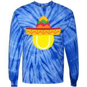 Sombrero Tennis Ball Cinco De Mayo Tennis Player Gift Tie-Dye Long Sleeve Shirt