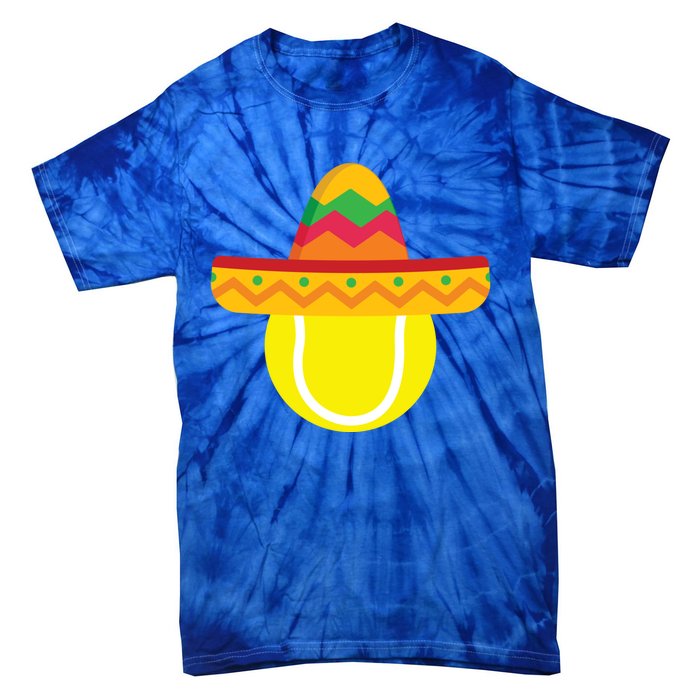 Sombrero Tennis Ball Cinco De Mayo Tennis Player Gift Tie-Dye T-Shirt