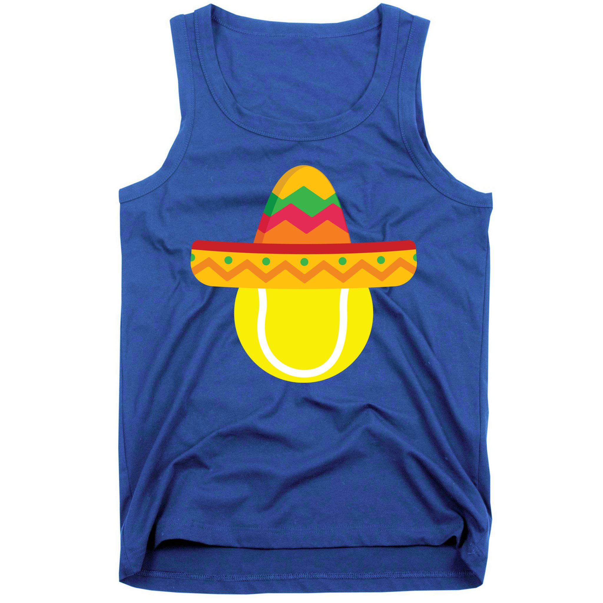 Sombrero Tennis Ball Cinco De Mayo Tennis Player Gift Tank Top