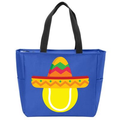 Sombrero Tennis Ball Cinco De Mayo Tennis Player Gift Zip Tote Bag