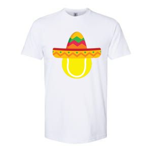 Sombrero Tennis Ball Cinco De Mayo Tennis Player Gift Softstyle CVC T-Shirt