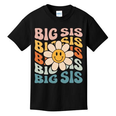 Soon To Be New Big Sister Retro Proud Big Sis Announcement Kids T-Shirt