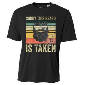 Sorry This Beard Is Taken Funny Valentines Day Cooling Performance Crew T-Shirt