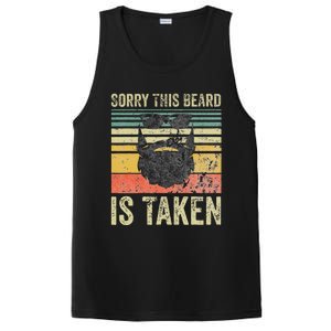 Sorry This Beard Is Taken Funny Valentines Day PosiCharge Competitor Tank