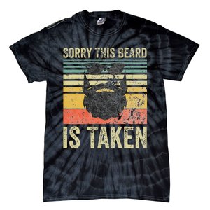 Sorry This Beard Is Taken Funny Valentines Day Tie-Dye T-Shirt