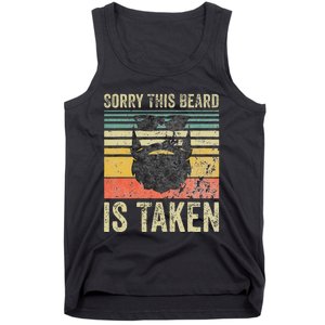 Sorry This Beard Is Taken Funny Valentines Day Tank Top