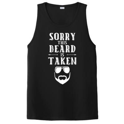 Sorry This Beard Is Taken Funny Gift Valentines Day Gift PosiCharge Competitor Tank