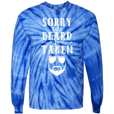 Sorry This Beard Is Taken Funny Gift Valentines Day Gift Tie-Dye Long Sleeve Shirt