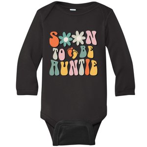 Soon To Be Auntie Gifts Pregnancy Announcement Aunt To Be Baby Long Sleeve Bodysuit