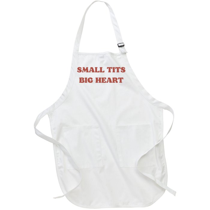 Small Tits Big Heart Full-Length Apron With Pockets