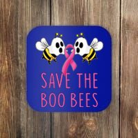 Save The Boo Bees Breast Cancer Awareness Boo Bees Halloween Cute Gift Coaster