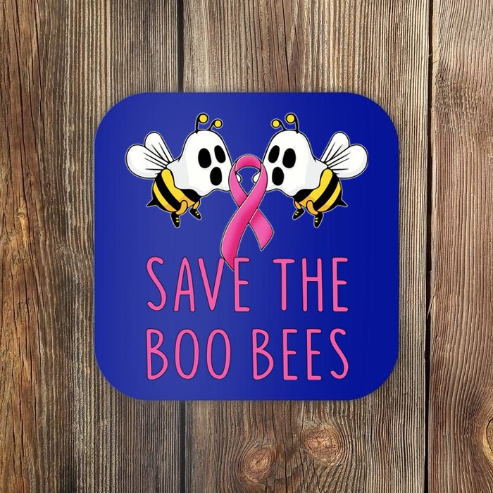 Save The Boo Bees Breast Cancer Awareness Boo Bees Halloween Cute Gift Coaster