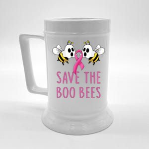 Save The Boo Bees Breast Cancer Awareness Boo Bees Halloween Cute Gift Beer Stein