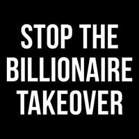 Stop The Billionaire Takeover Flexfit Unipanel Trucker Cap