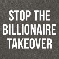 Stop The Billionaire Takeover Cotton Canvas Backpack