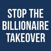 Stop The Billionaire Takeover Golf Towel