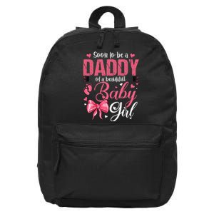 Soon To Be A Daddy Of A Beautiful Baby Gender Reveal 16 in Basic Backpack