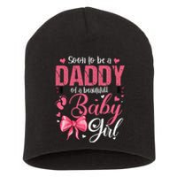 Soon To Be A Daddy Of A Beautiful Baby Gender Reveal Short Acrylic Beanie