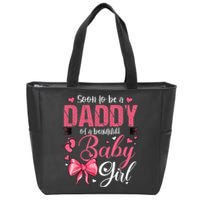 Soon To Be A Daddy Of A Beautiful Baby Gender Reveal Zip Tote Bag