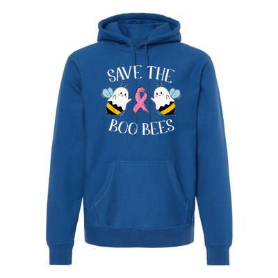 Save The BooBees Lazy Halloween Costume Breast Cancer Premium Hoodie