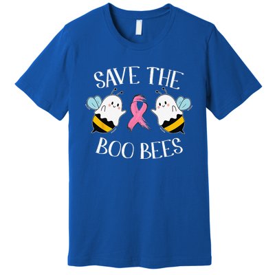 Save The BooBees Lazy Halloween Costume Breast Cancer Premium T-Shirt