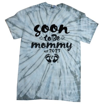 Soon To Be Mommy First Time Mom New Mom Pregnancy Tie-Dye T-Shirt