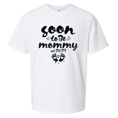 Soon To Be Mommy First Time Mom New Mom Pregnancy Sueded Cloud Jersey T-Shirt