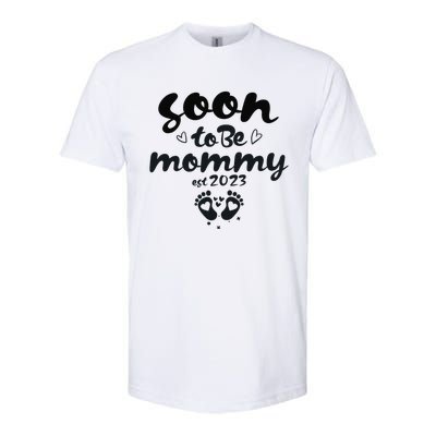 Soon To Be Mommy First Time Mom New Mom Pregnancy Softstyle CVC T-Shirt