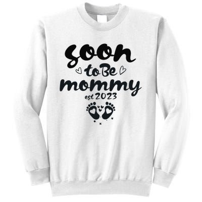 Soon To Be Mommy First Time Mom New Mom Pregnancy Sweatshirt